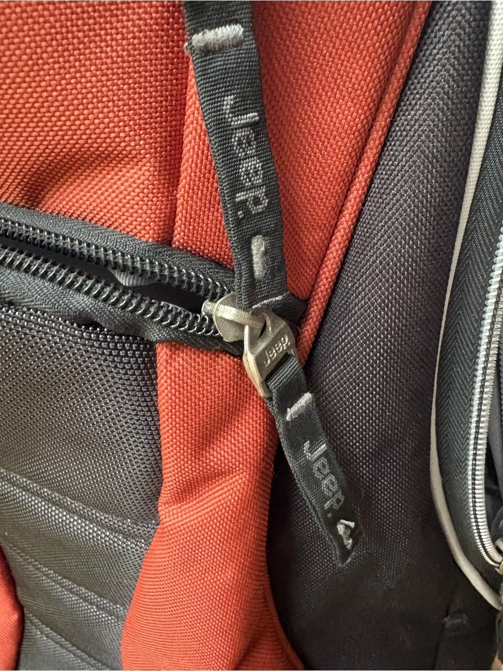 Jeep Rolling Backpack Carry On Luggage in Orange and Black CLEAN Good Condition
